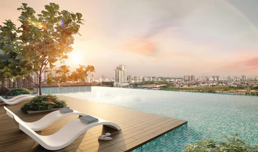 Oaka Residences infinity pool - official project image