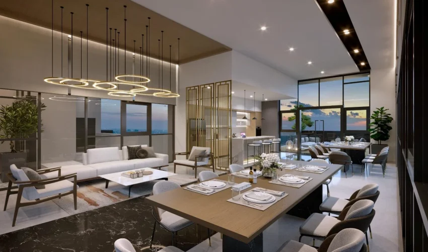 Oaka Residences sky lounge - official project image