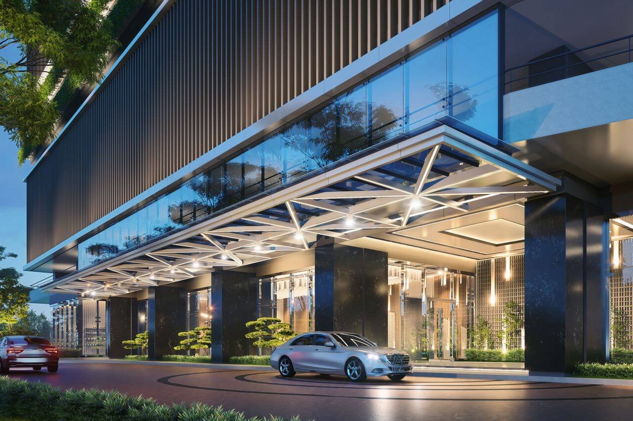 Artist’s impression of the Aethera Residences tower by UOA Group, Johor Bahru