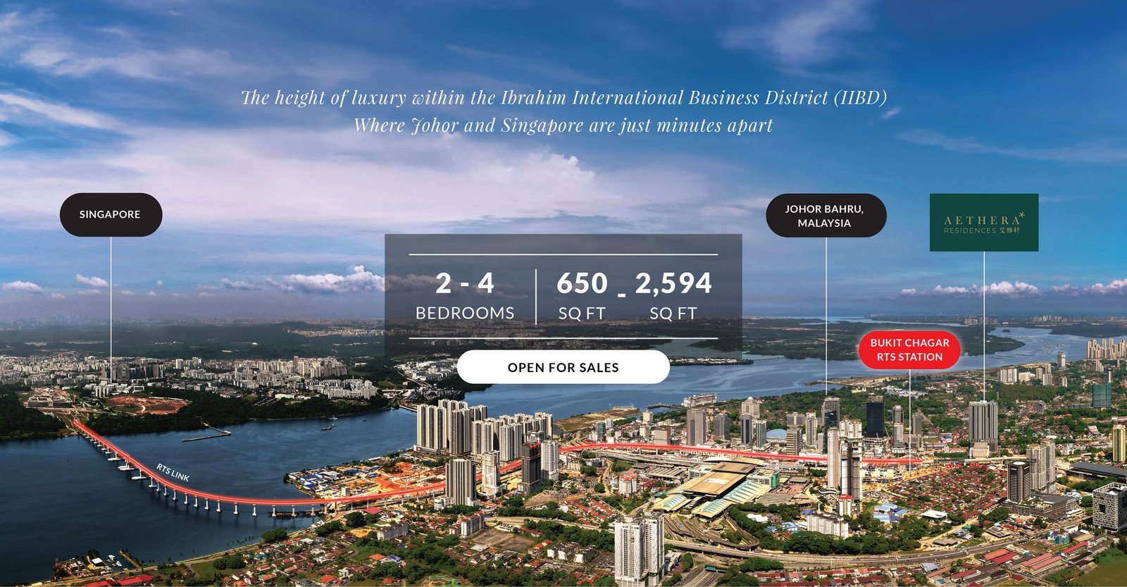 Facade at Aethera Residences by UOA Group, Ibrahim International Business District, Johor Bahru, Johor