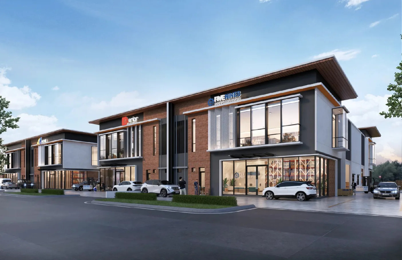 1½-storey cluster factory on 75ft to 80ft by 100ft lots at Akasia Business Park @ Ulu Tiram, Johor