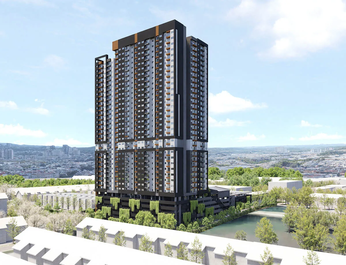 雪兰莪沙登 Taman Bukit Serdang Alamanda Heights 项目总览效果图之一