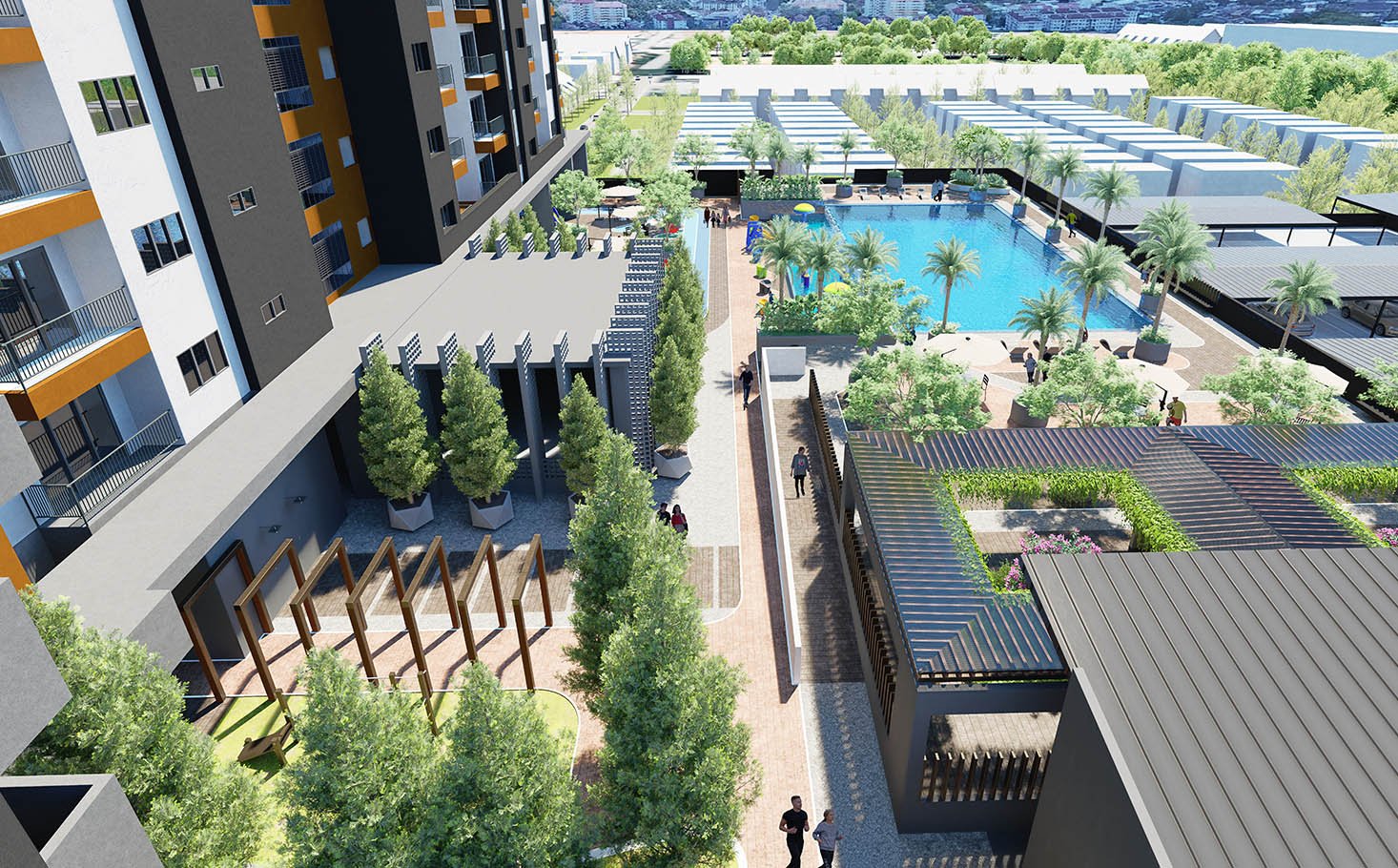 Indoor and outdoor gym at Alamanda Heights by Multiplex Property Group, Taman Bukit Serdang, Seri Kembangan, Selangor