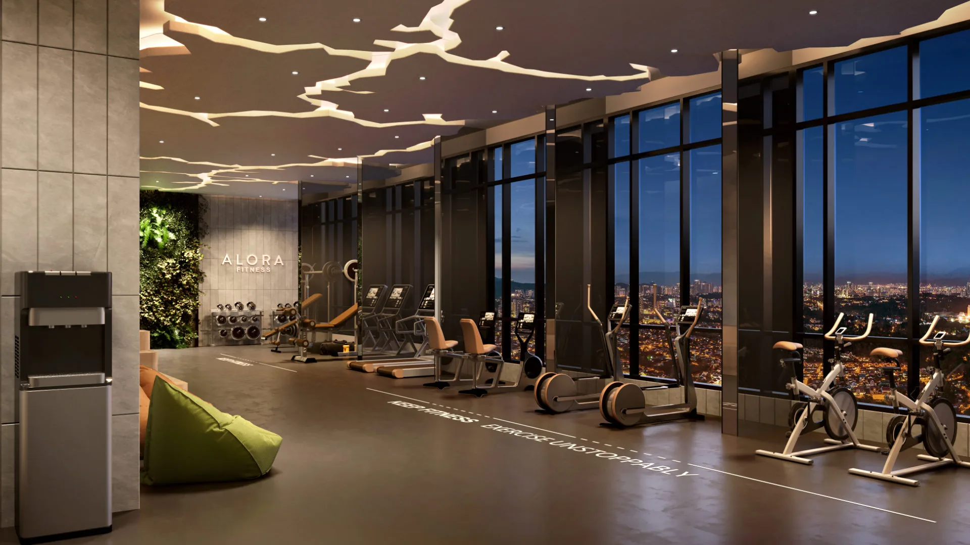 雪兰莪梳邦再也 USJ 25 Avaland Alora Residences 顶楼 Sky Gym 空中健身房