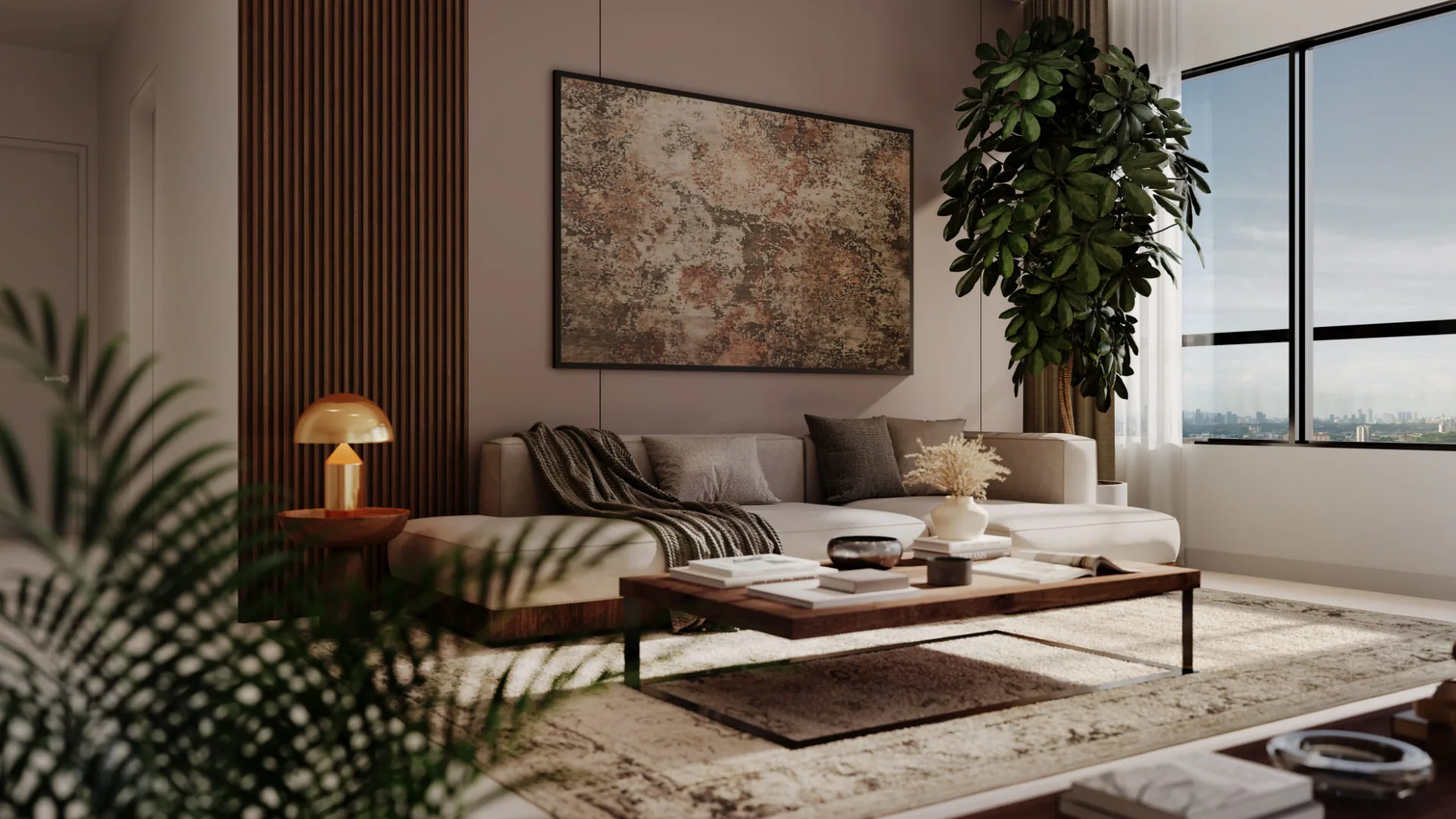 雪兰莪梳邦再也 USJ 25 Avaland Alora Residences Type C 户型客厅