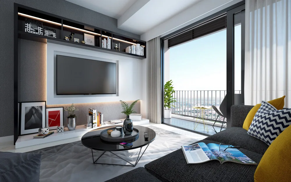 Garden Heights living area at Alstonia Hilltop Homes by MRCB Land, Bukit Rahman Putra, Sungai Buloh, Selangor
