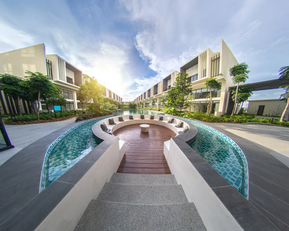 The lounge deck at Alstonia Hilltop Homes by MRCB Land, Bukit Rahman Putra, Sungai Buloh, Selangor