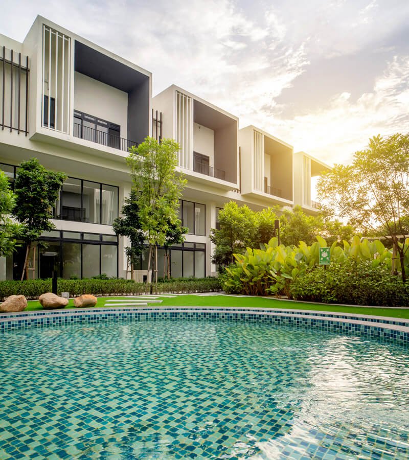 The Pond 25-metre swimming pool at Alstonia Hilltop Homes by MRCB Land, Bukit Rahman Putra, Sungai Buloh, Selangor