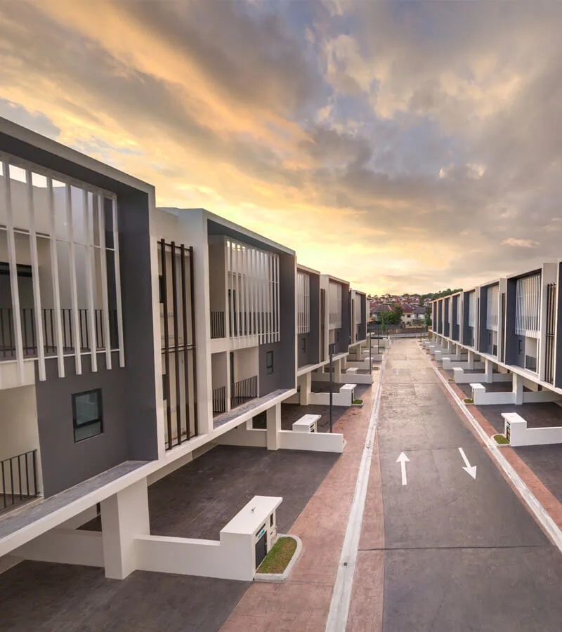 Three-storey Garden Villas superlink homes at Alstonia Hilltop Homes by MRCB Land, Bukit Rahman Putra, Sungai Buloh, Selangor