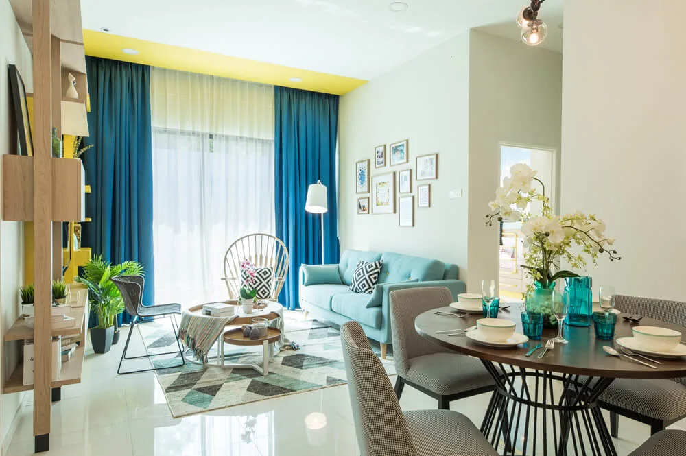 Type A living room at Alstonia Hilltop Homes by MRCB Land, Bukit Rahman Putra, Sungai Buloh, Selangor