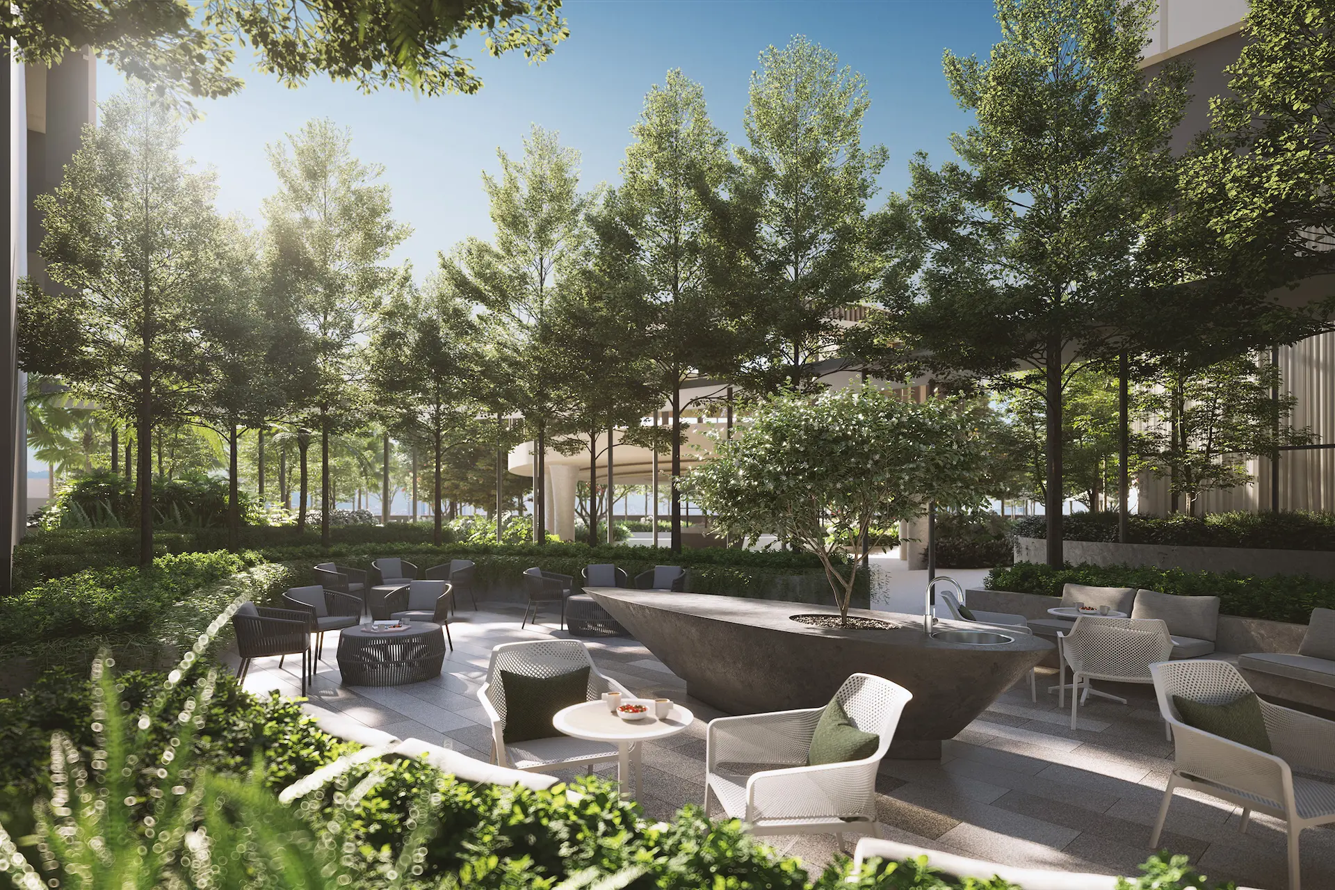 The Social Cove on the podium deck at Amaya Residences @ Damansara Avenue by TA Global, Bandar Sri Damansara, Selangor