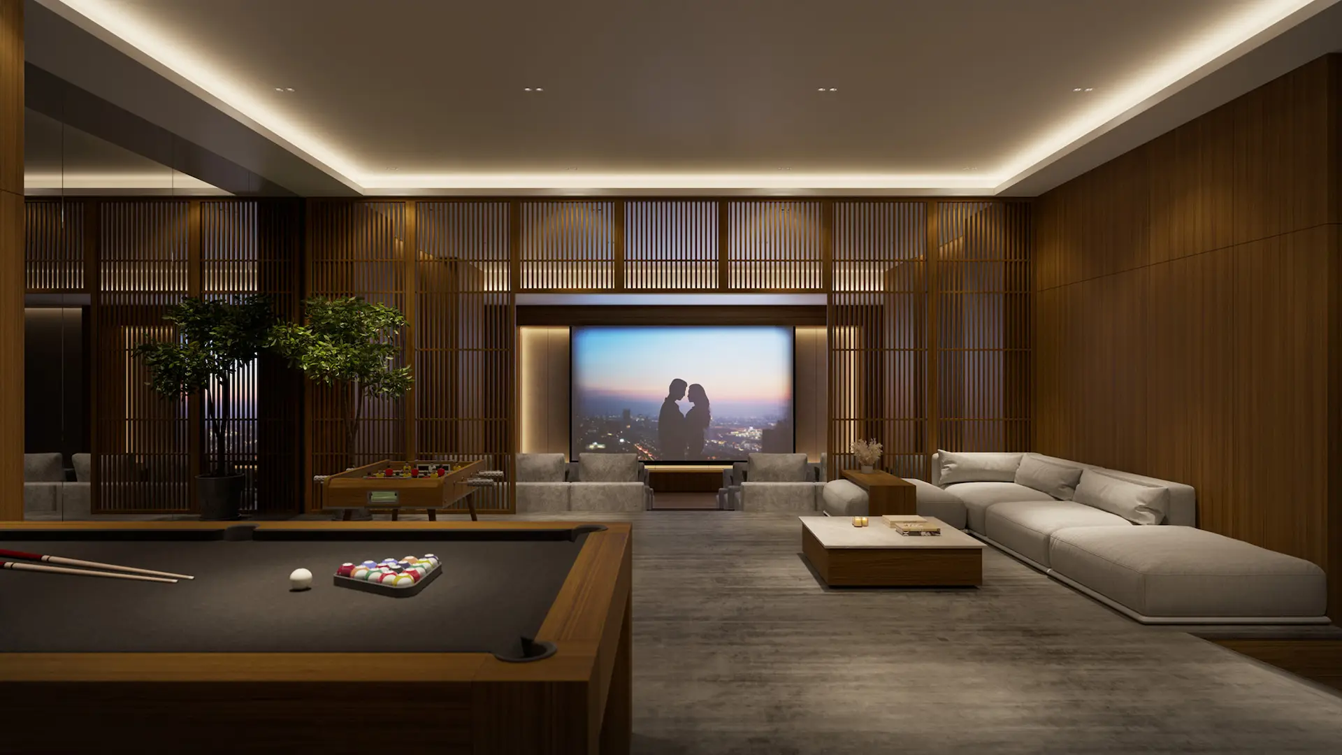 The theatre lounge on level 68 of Tower B at Amaya Residences @ Damansara Avenue by TA Global, Bandar Sri Damansara, Selangor