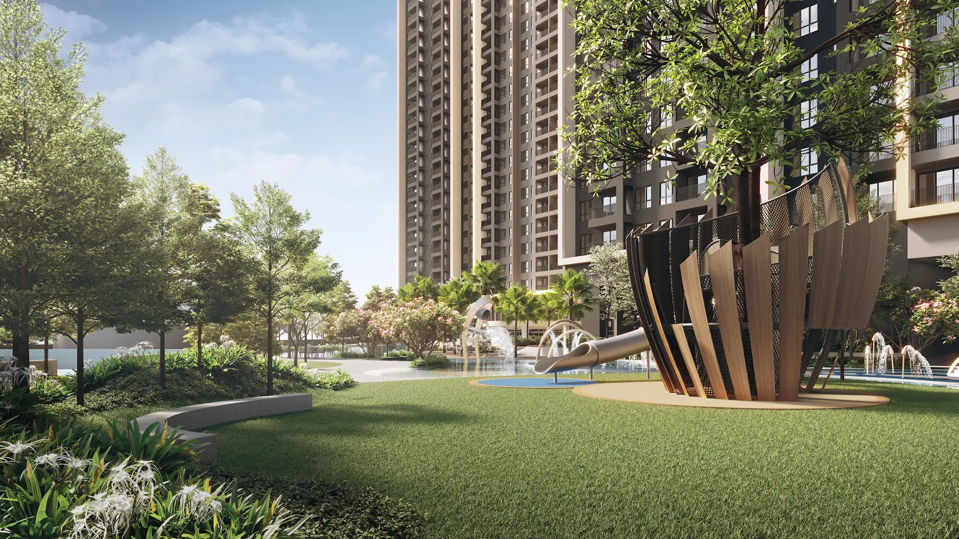 The tree house on the podium deck at Amaya Residences @ Damansara Avenue by TA Global, Bandar Sri Damansara, Selangor