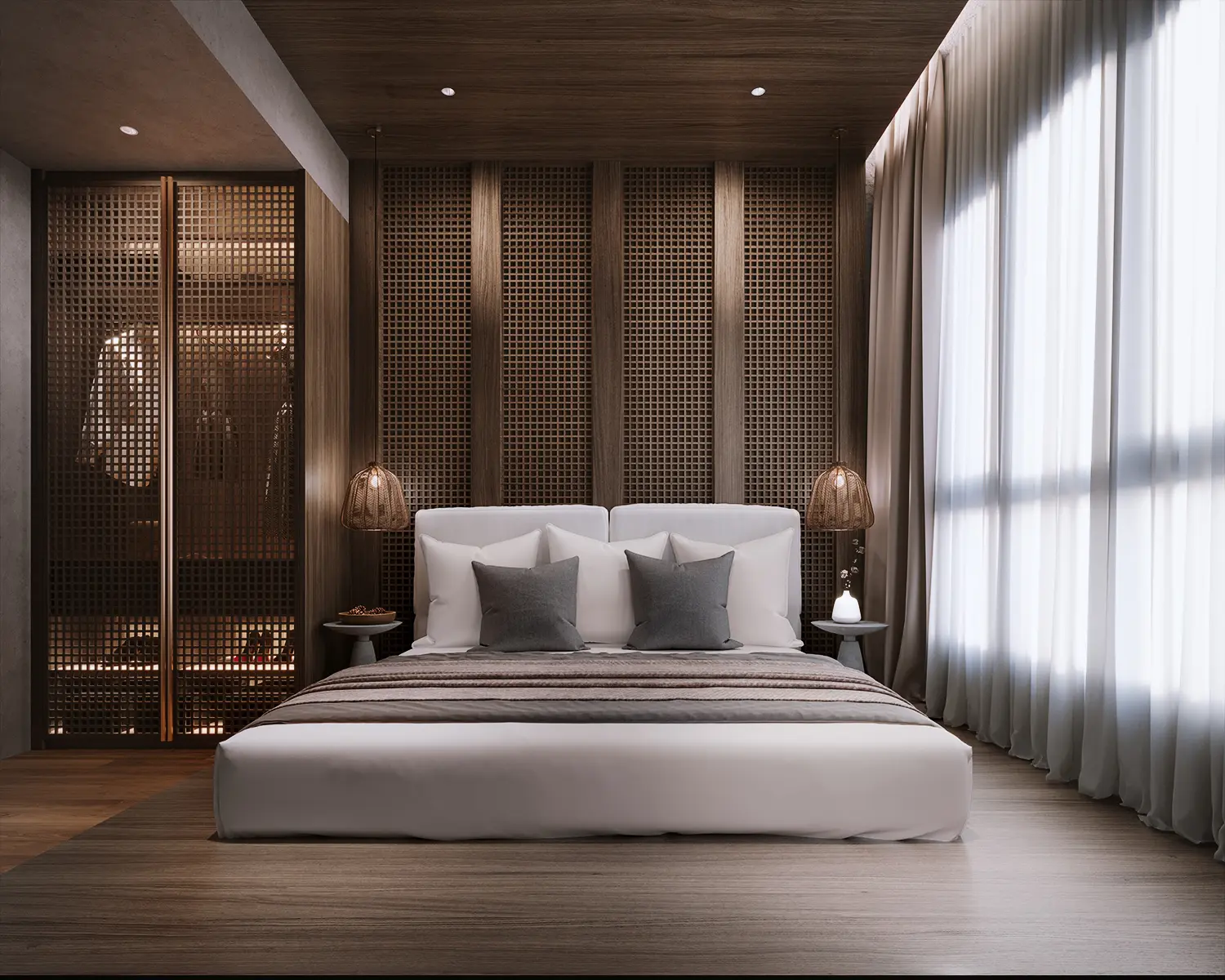 A Type C master bedroom at Amaya Residences @ Damansara Avenue by TA Global, Bandar Sri Damansara, Selangor