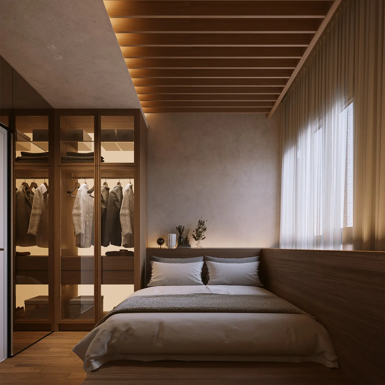 A Type F bedroom at Amaya Residences @ Damansara Avenue by TA Global, Bandar Sri Damansara, Selangor