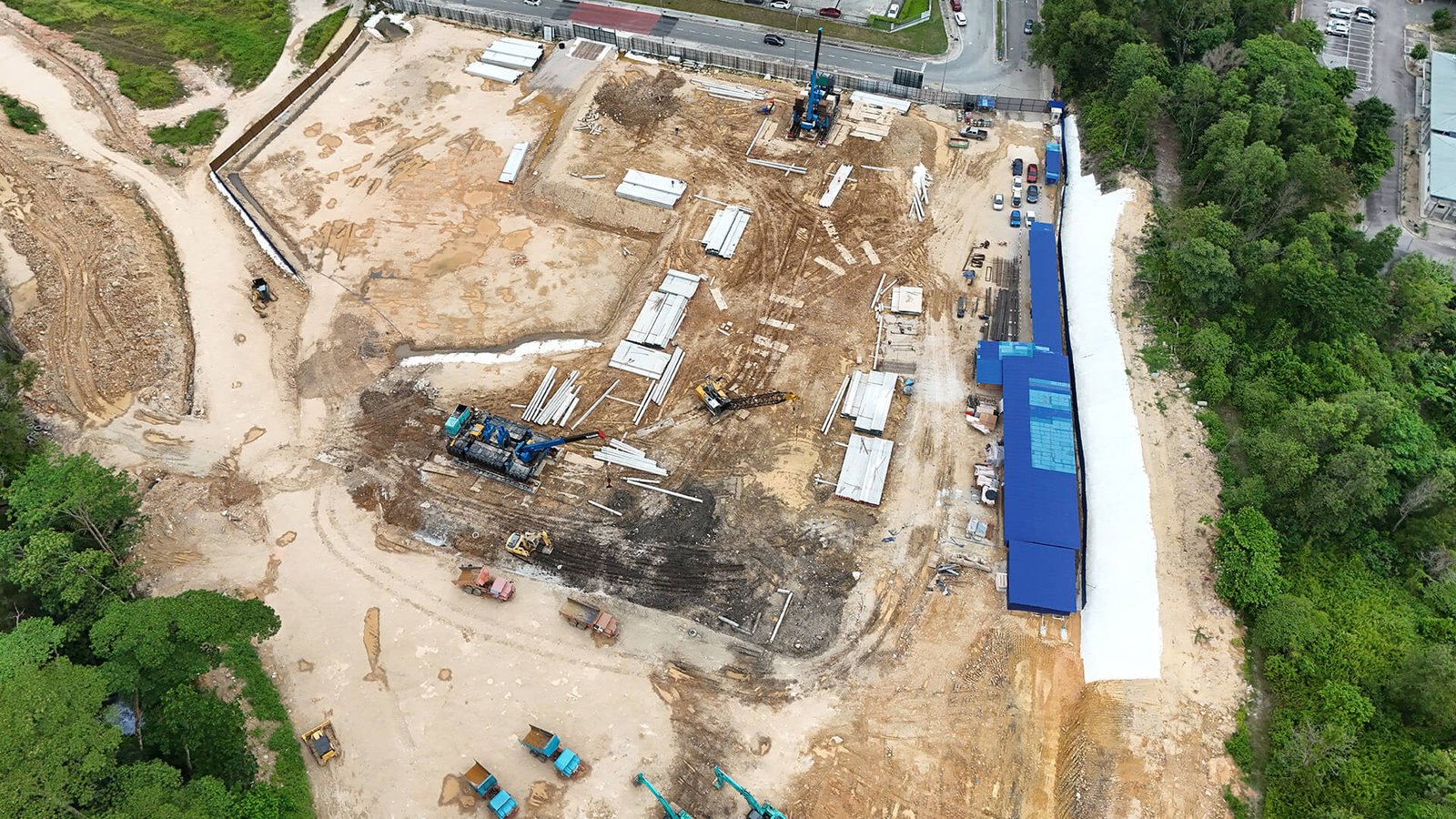 Second Amberwood Resort Residences site progress photograph from April 2026, Larkin, Johor Bahru
