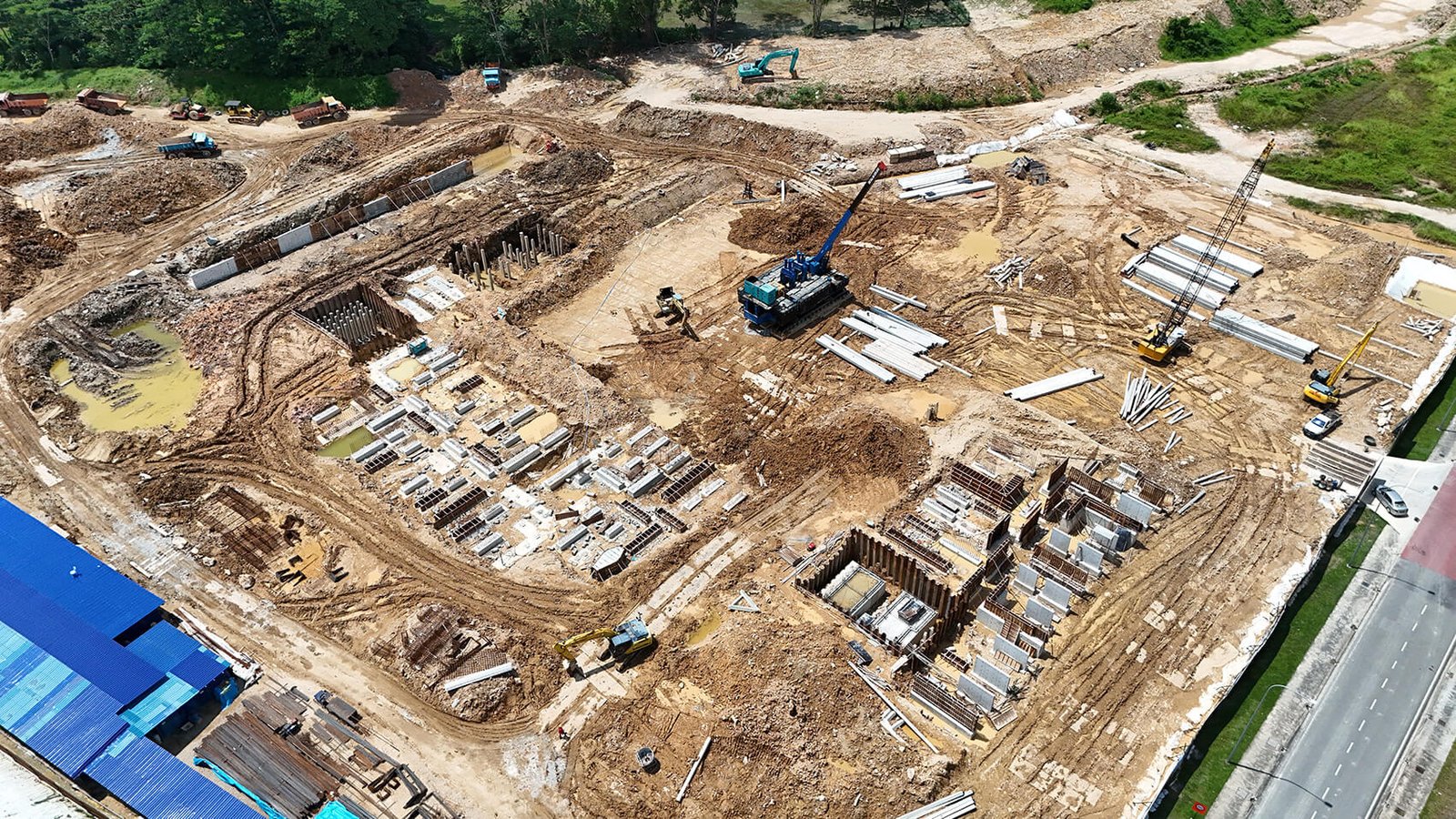 Second Amberwood Resort Residences site progress photograph dated 1 July 2026, Larkin, Johor Bahru