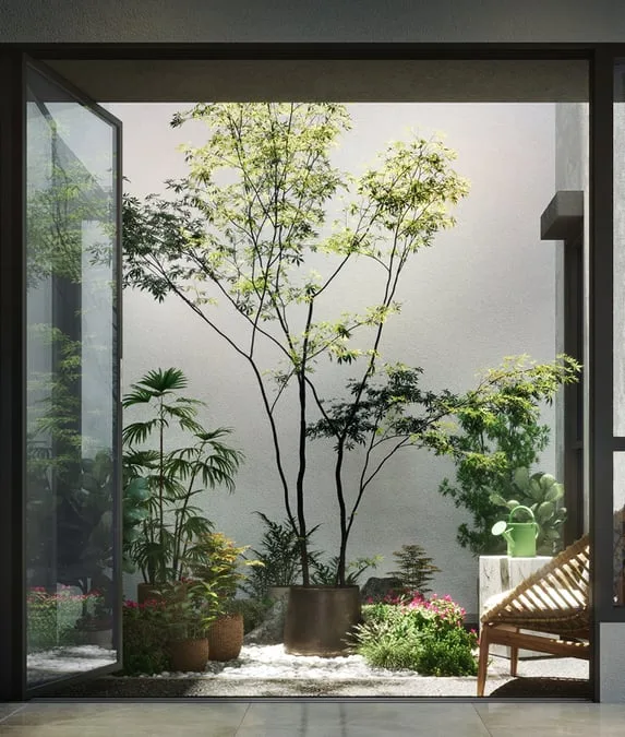 雪兰莪 Ara Damansara 森那美 Andara A1 型一楼后院与庭园