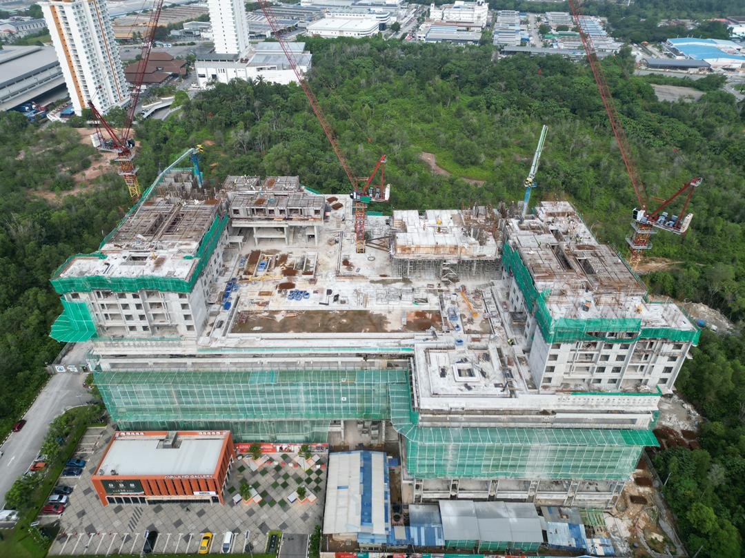 Site progress June 2026 front elevation at Anja Residences @ Bangi by Avaland, Bandar Baru Bangi, Selangor