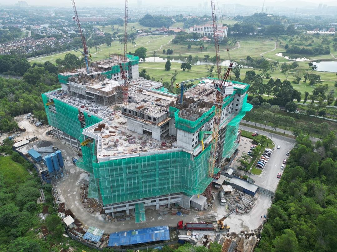 Site progress June 2026 rear elevation at Anja Residences @ Bangi by Avaland, Bandar Baru Bangi, Selangor