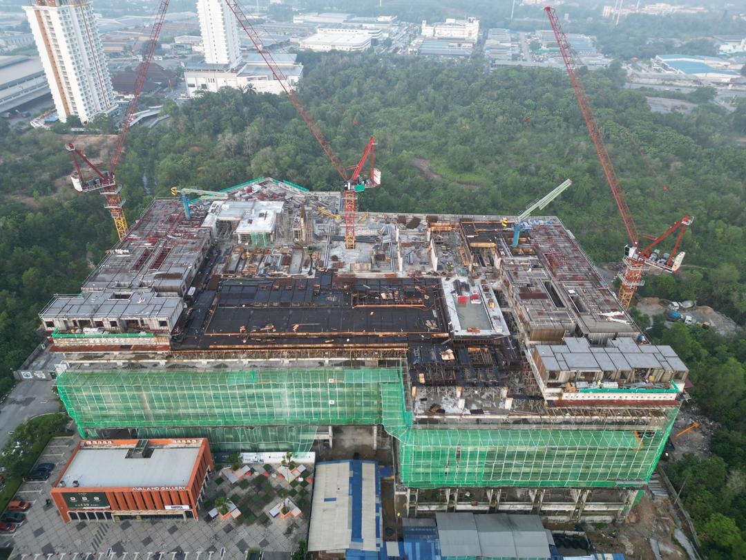 Site progress March 2026 front elevation at Anja Residences @ Bangi by Avaland, Bandar Baru Bangi, Selangor
