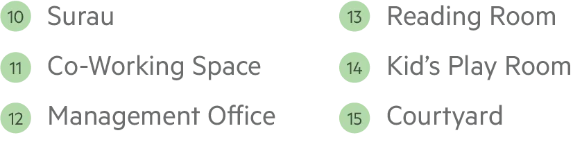 Developer facilities-plan graphic, filename-inferred as Level 6, at ANYA at Shorea Park by Aspect Potential Sdn Bhd (OSK Property), Taman Meranti Permai, Sepang district, Puchong, Selangor
