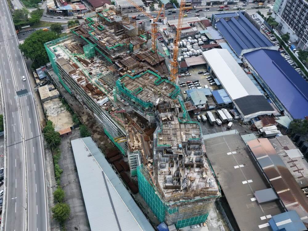 吉隆坡新街场 Chin Hin Aricia Residences 2026 年 7 月 1 日工地进度二