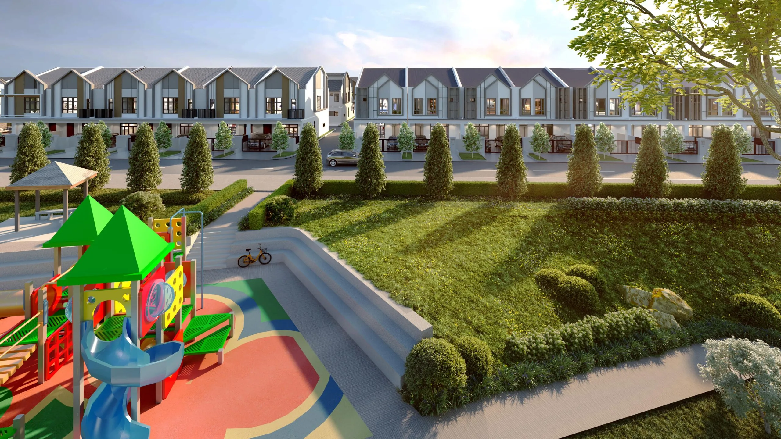 Astera @ Impian Hills landscaped garden and wheelchair-friendly multigenerational park artist’s impression, Ulu Tiram, Johor