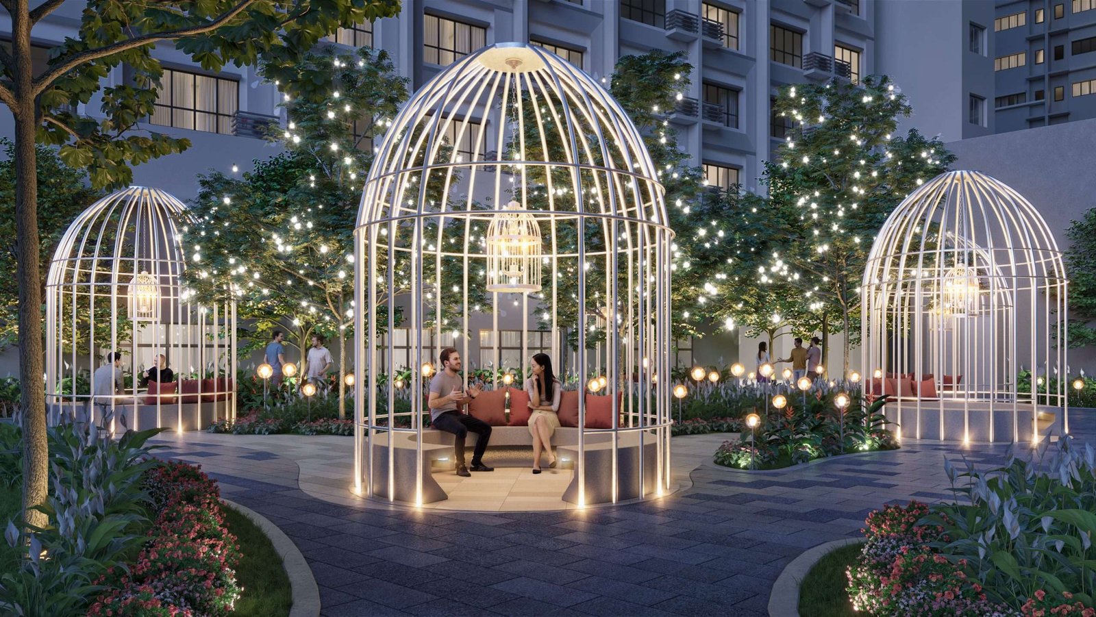 Entrance statement and landscaping at Astrum Ampang, Jalan Jelatek, Kuala Lumpur