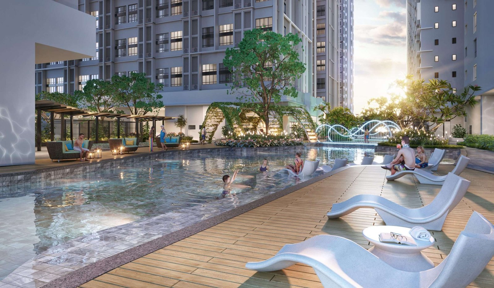 Outdoor cardio and play deck on the podium at Astrum Ampang, Jalan Jelatek, Kuala Lumpur