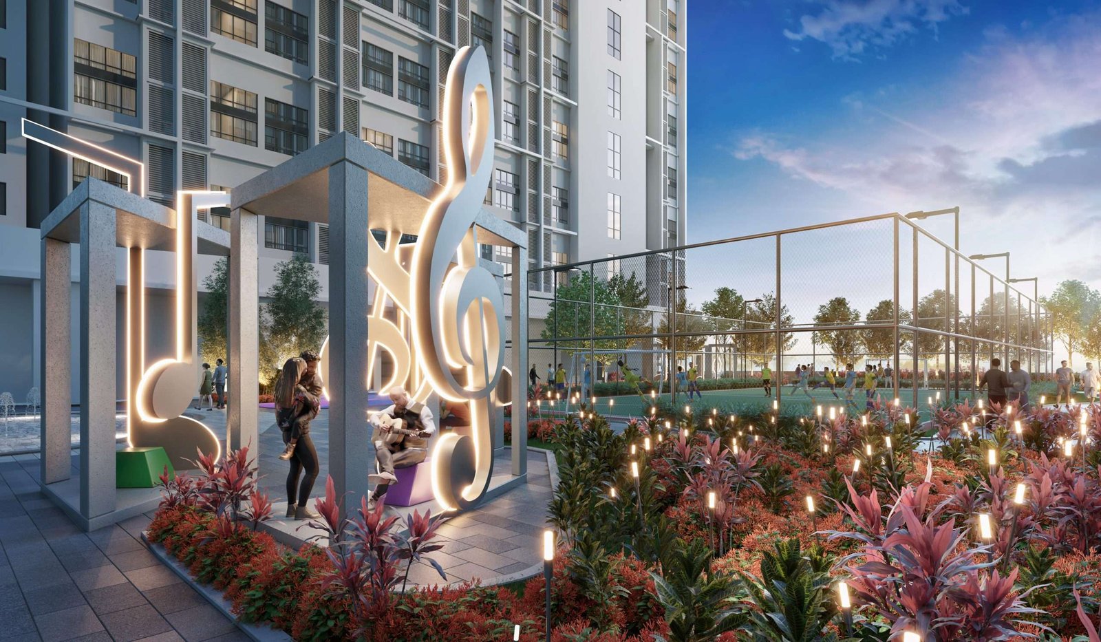 Wellness pool on the Astrum Ampang facilities podium, one of 62 facilities in the Jalan Jelatek development, Kuala Lumpur