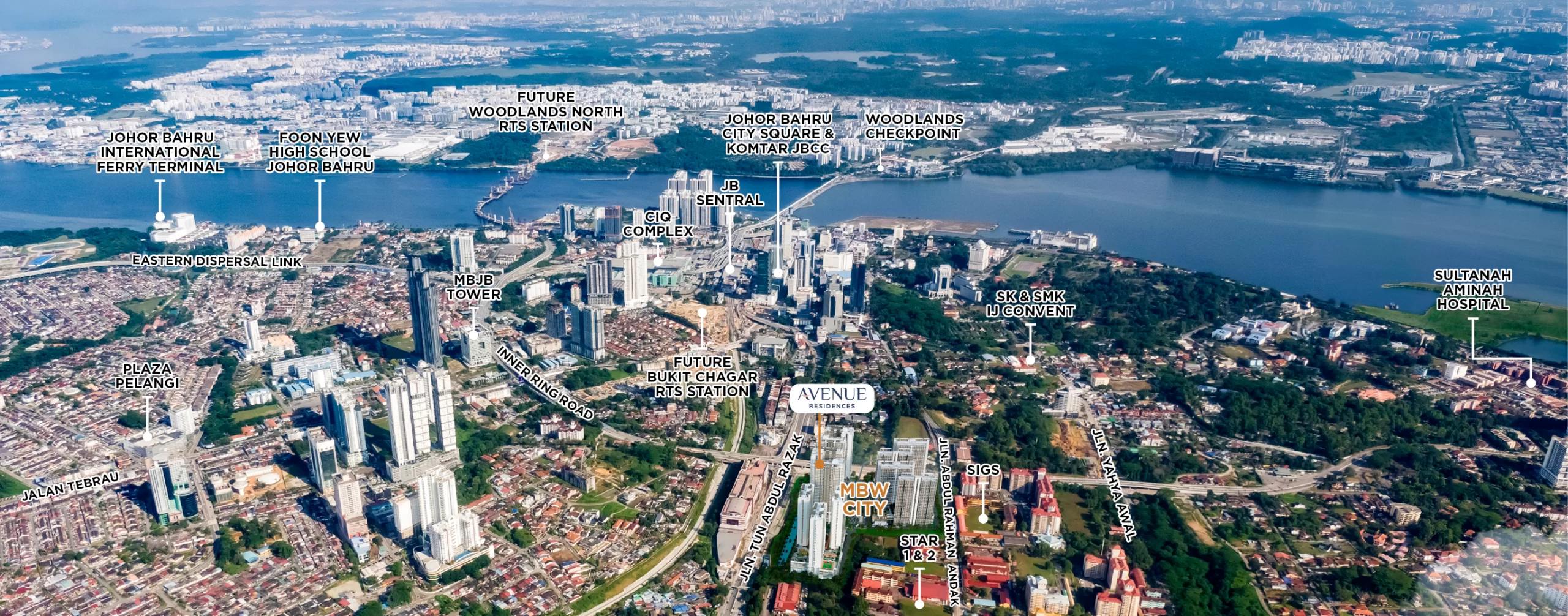 Avenue Residences tower elevation artist's impression, MBW City, Johor Bahru