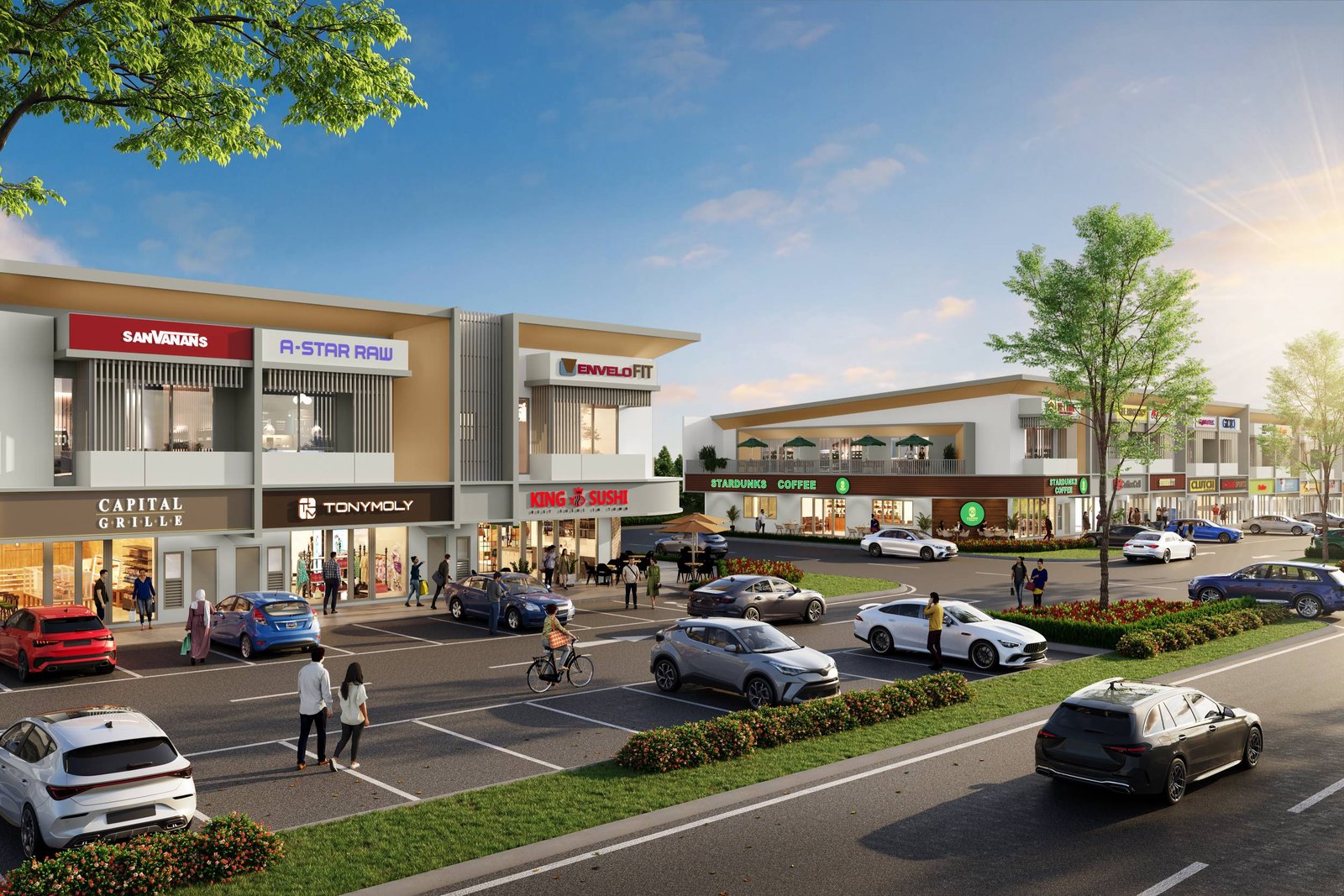 Camellia Avenue two-storey shop offices at Impian Hills, the 31-unit freehold commercial component, Ulu Tiram, Johor