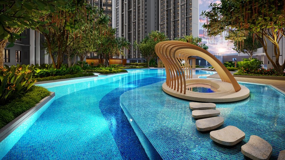 Coral Shallow Pool for children on the Level 12 podium at Causewayz Square @ JBCC, Johor Bahru