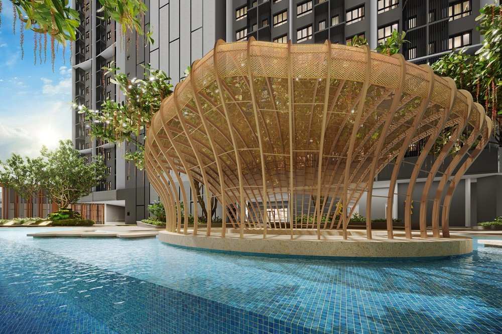 Pearl Pavilion feature on the Level 12 podium deck at Causewayz Square @ JBCC, Johor Bahru