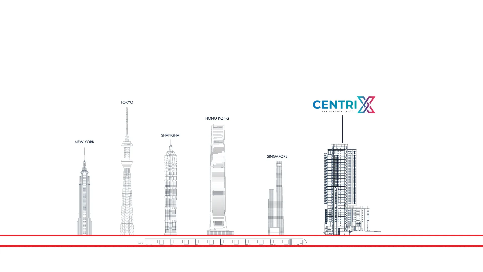 Centrix The Station KLCC transit-oriented development and retail podium on Jalan Ampang above Dang Wangi LRT