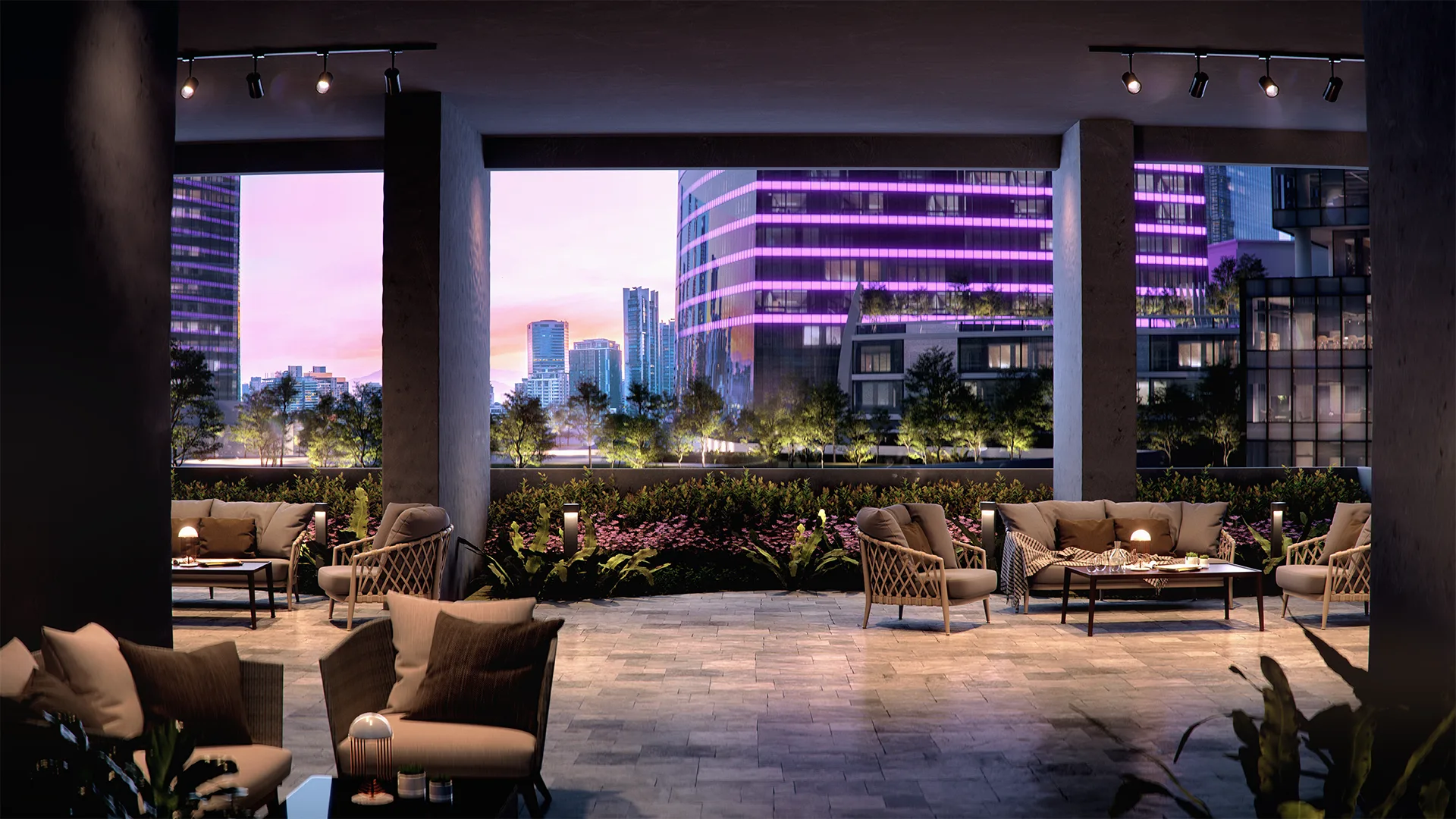 Connectivity key visual for the district at CORE Residence @ TRX by CORE Precious Development, Tun Razak Exchange, Kuala Lumpur