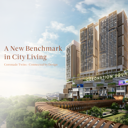Coronade Twins project identity image published by Coronade Properties, Johor Bahru city centre