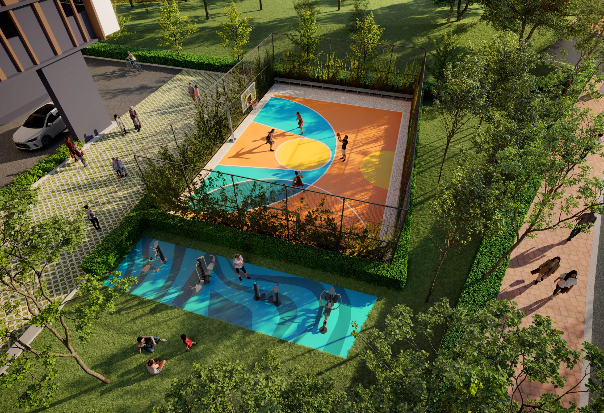 Meadow Garden and Ripple Court at D’Evia Residences @ Kwasa Damansara by EXSIM Group, Kwasa Damansara, Selangor