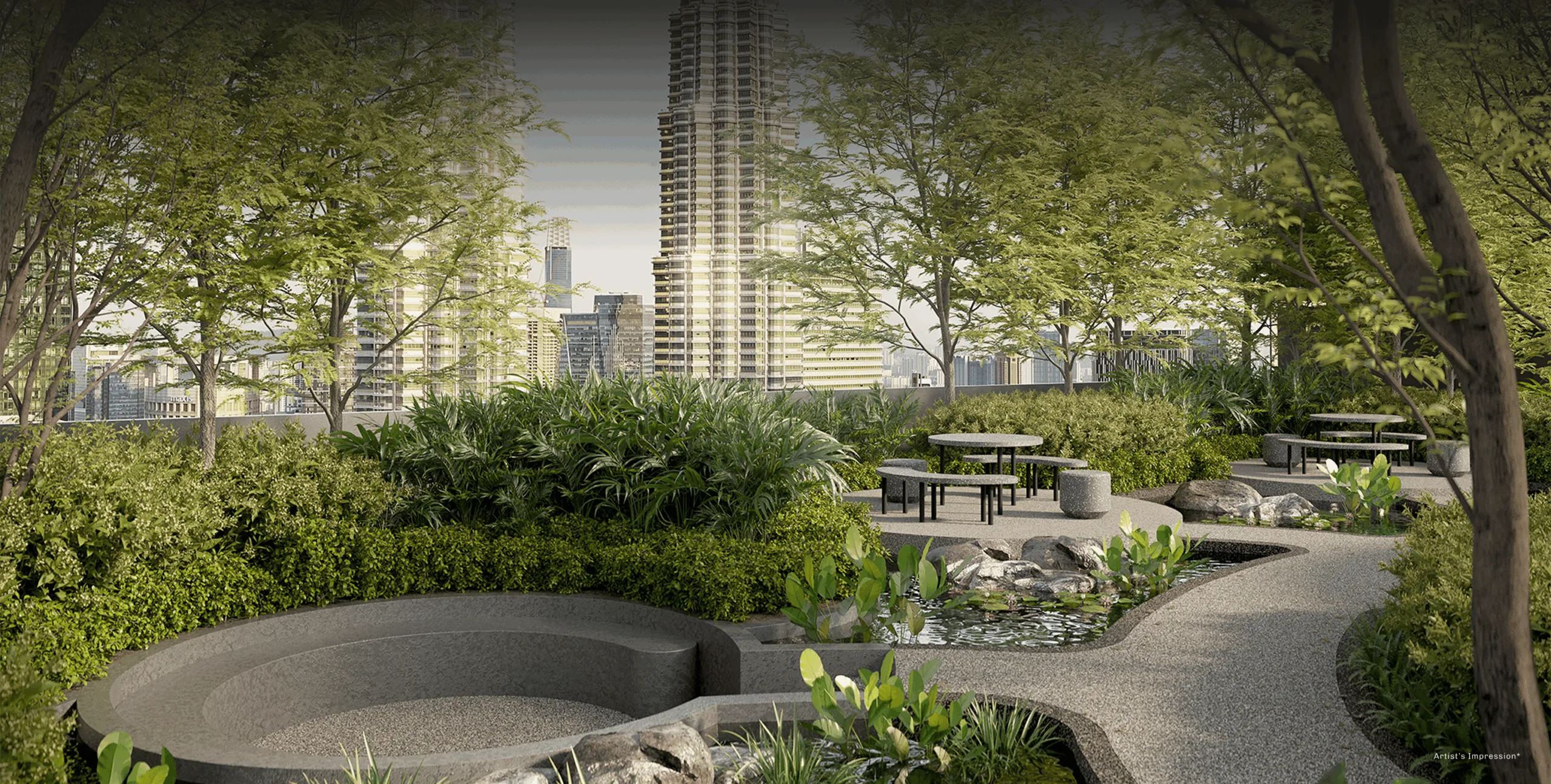 Picnic by the Water on The Sanctuary deck at Level 43A of Divine KLCC, Kuala Lumpur