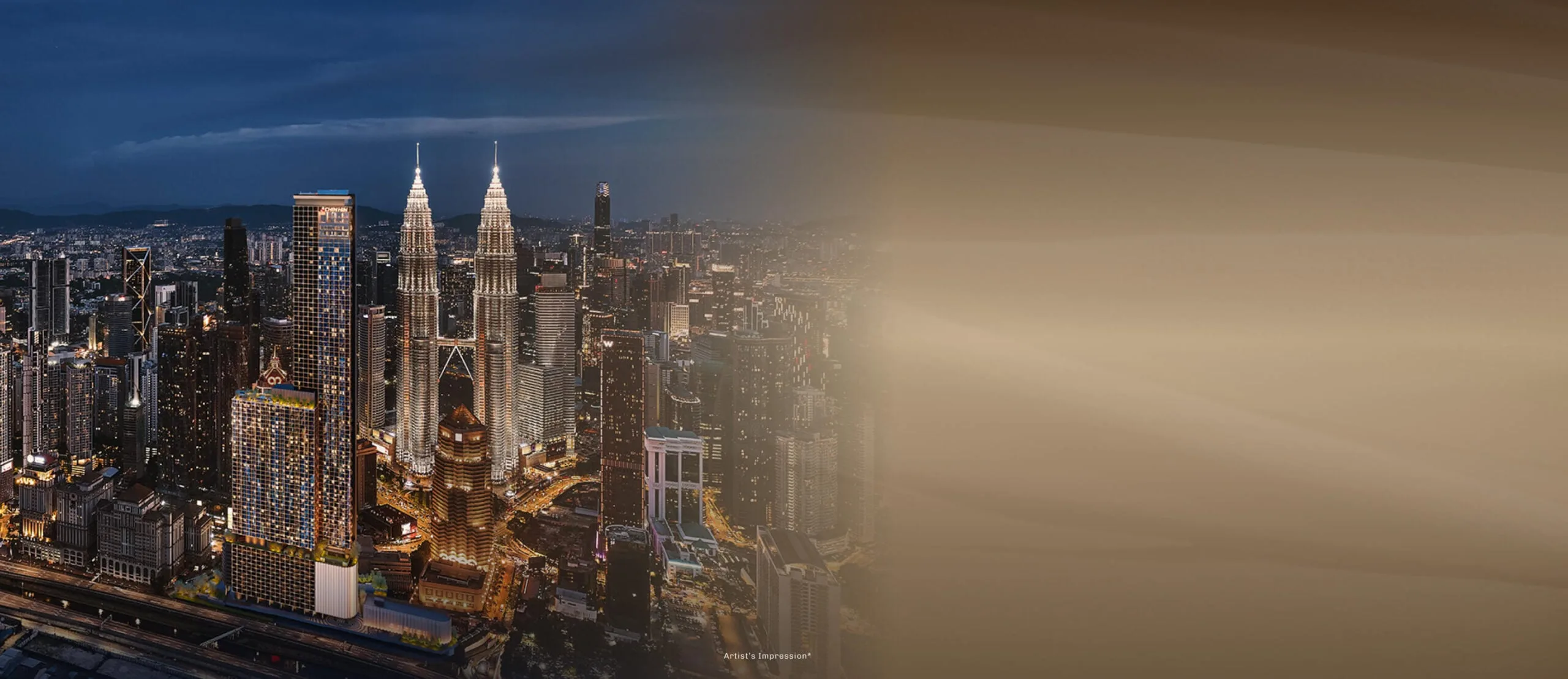Divine KLCC serviced residence tower on Jalan Saloma, 400 metres from the Petronas Twin Towers, Kuala Lumpur
