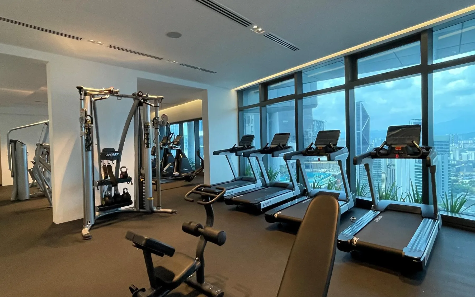 Photograph of the completed Level 50 Sky Gym at Eaton Residences @ KLCC