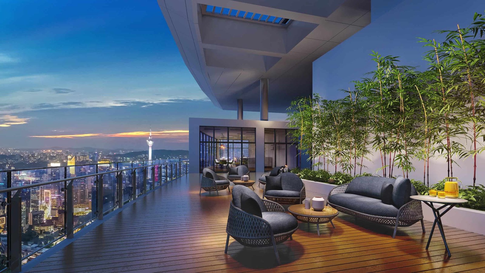 Sky Lounge residents lounge at Eaton Residences @ KLCC, Kuala Lumpur