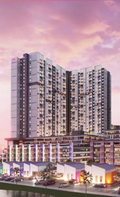 EcoWorld's official visual of the Santai serviced apartment precinct at Eco Spring, Tebrau, Johor Bahru