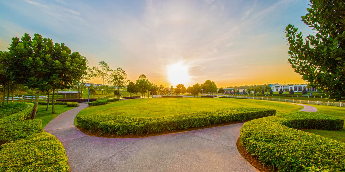 Landscaped park inside the Eco Spring township, Taman Ekoflora, Tebrau, Johor Bahru