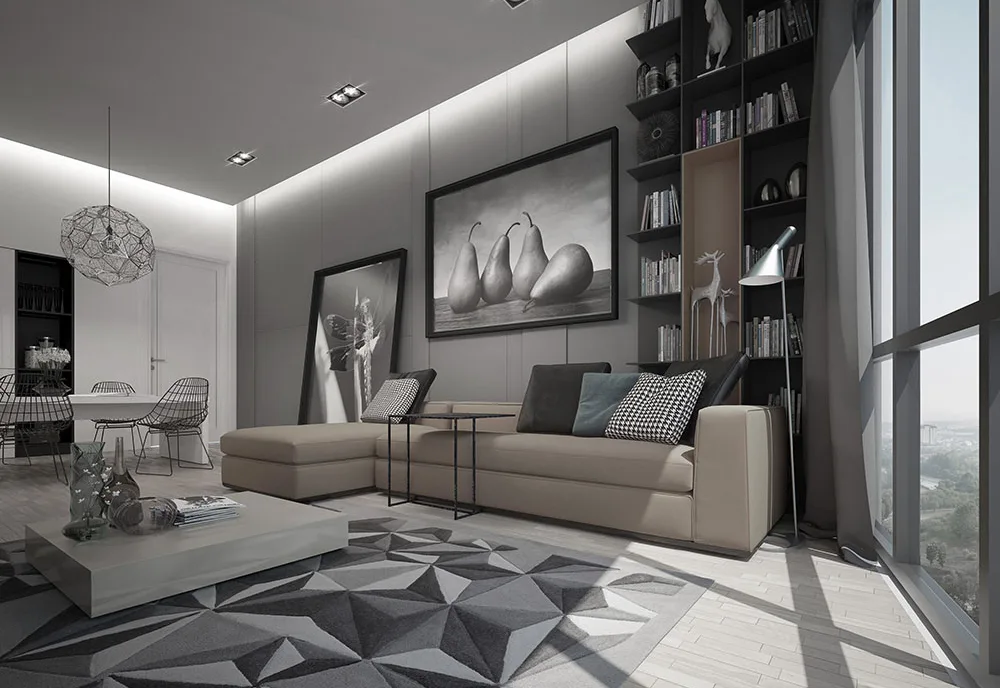Elysia Park Residence Type A one-bedroom layout plate published by BCB Berhad, Medini, Iskandar Puteri
