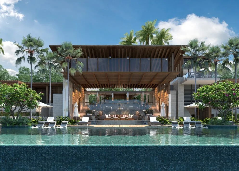 Emerald Bay coastal residences and courtyard home architecture, Puteri Harbour, Iskandar Puteri