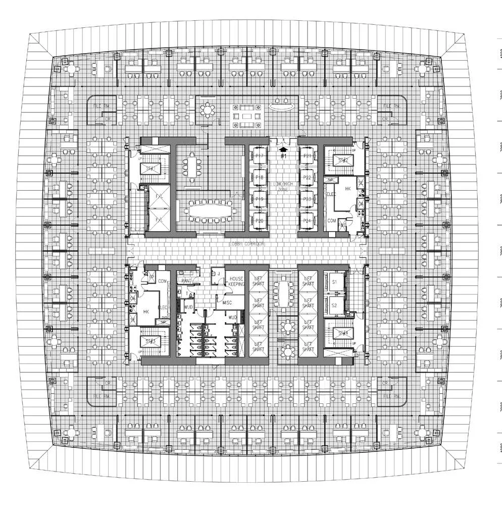 吉隆坡 TRX Mulia 集团 EXCHANGE 106 高区建议平面，178 个座位