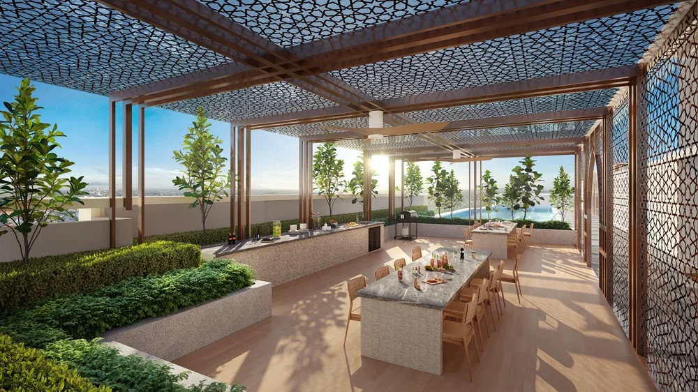 Rooftop BBQ garden on the sky deck at Erinaz Suites @ Kubang Kerian by EXSIM, Kota Bharu, Kelantan