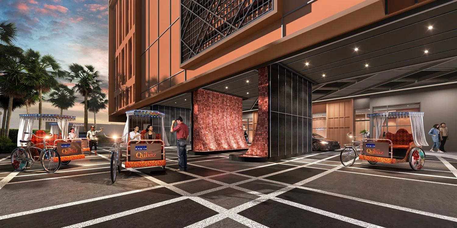 登嘉楼瓜拉登嘉楼 Qubaz Suites 落客区 第二视角